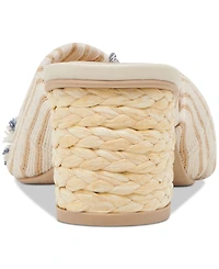 Dolce Vita Women's Izra Knot Raffia Block-Heel Dress Sandals