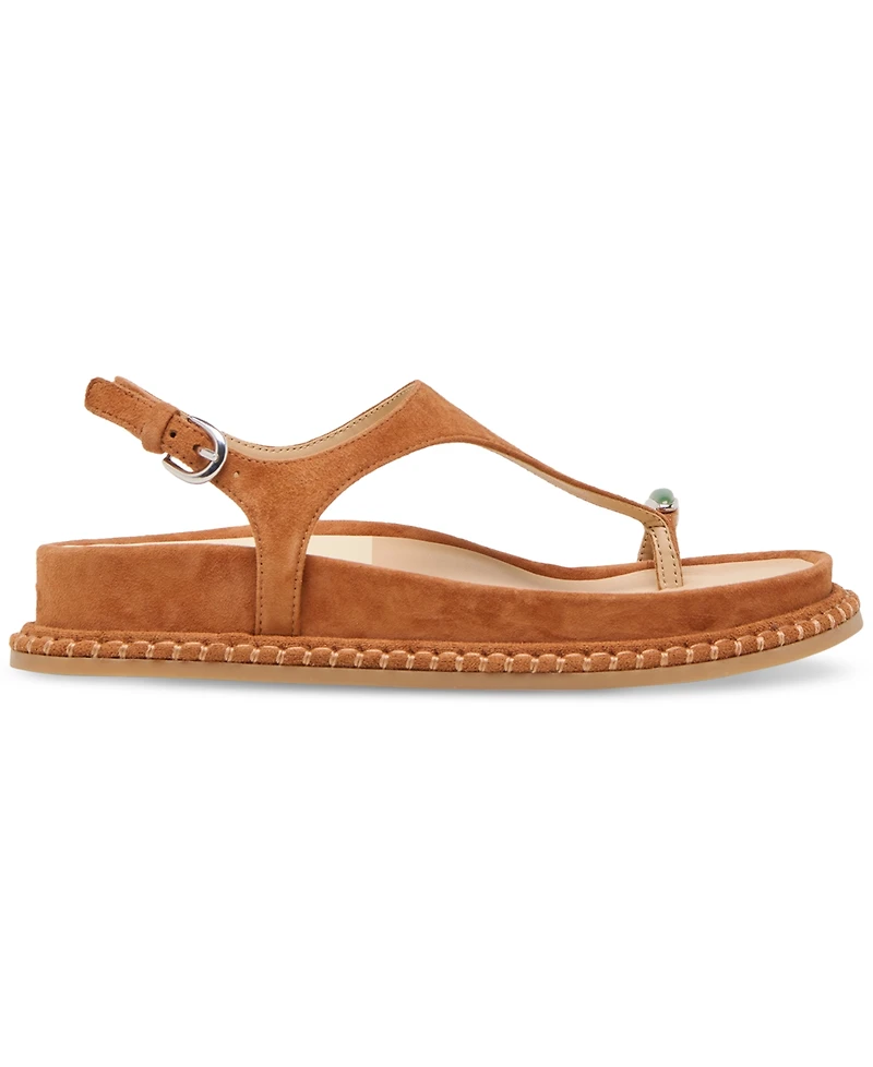 Dolce Vita Women's Stefan Toe Ring Thong Jewelry Footbed Flat Sandals