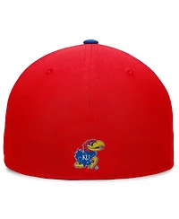 Top of the World Men's White/Royal Kansas Jayhawks Tri-Tone Heritage Collector Fitted Hat