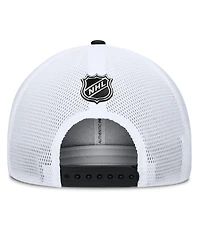 Fanatics Men's Black/Red Ottawa Senators Authentic Pro A-Frame Rink Adjustable Hat