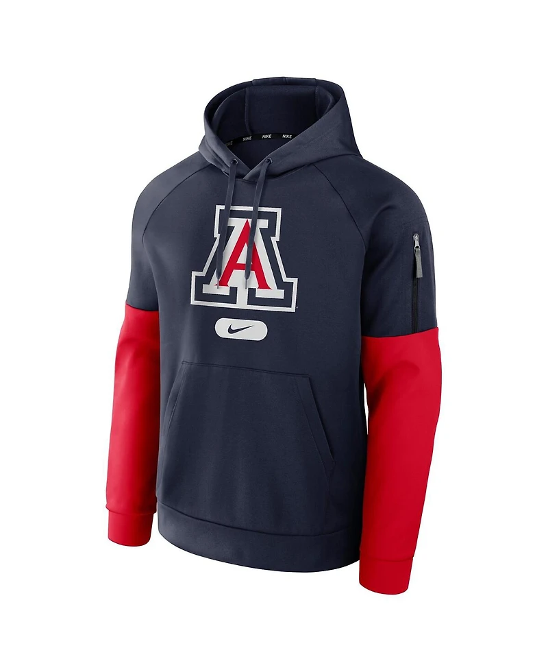 Nike Men's Navy Arizona Wildcats Fitness Performance Pullover Hoodie