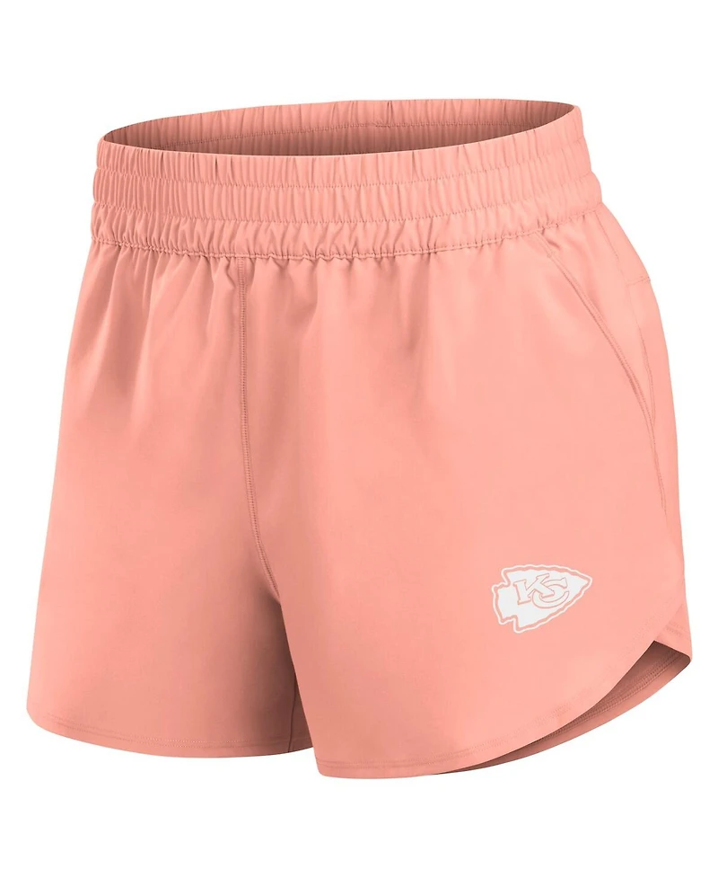 Fanatics Women's Coral Kansas City Chiefs Front Office Woven Shorts