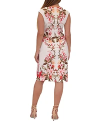 Donna Ricco Women's Floral-Print Sheath Dress