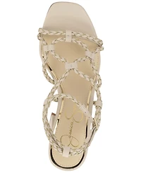 Jessica Simpson Women's Azimma Block-Heel Strappy Rope Sandals