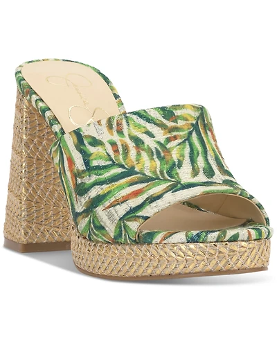 Jessica Simpson Women's Kameena Block-Heel Slip-On Sandals