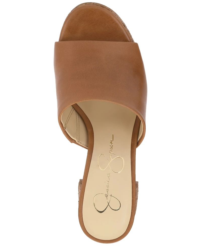 Jessica Simpson Women's Kameena Block-Heel Slip-On Sandals
