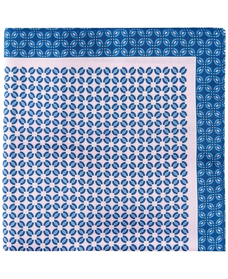 Tommy Hilfiger Men's Solid Bow Tie & Medallion Pocket Square Set