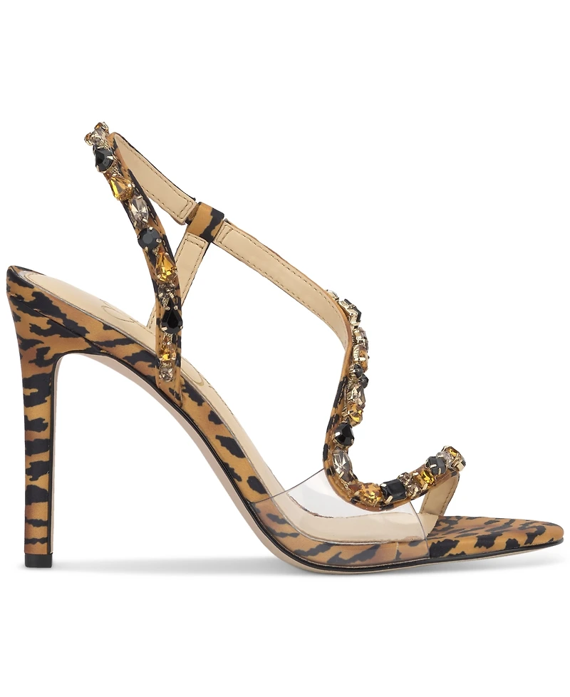 Jessica Simpson Women's Jaycin Barely-There Rhinestone Evening Sandals
