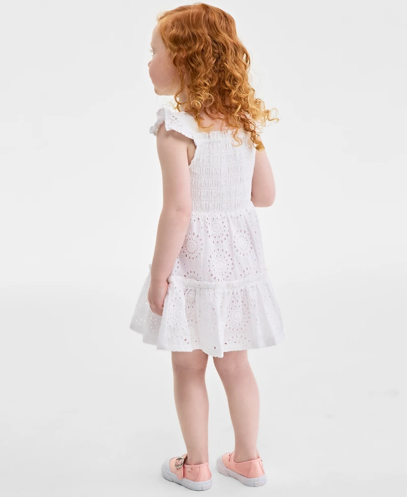 On 34th Cotton Eyelet-Embroidered Mommy & Me Smocked Dress - Toddler, Exclusively at Macy's