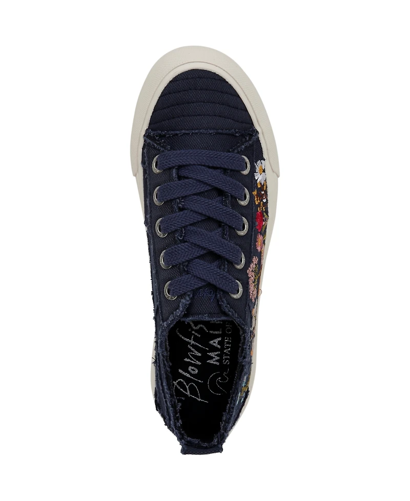 Blowfish Malibu Women's Sadie-Sun Embroidered Lace Up Platform Sneakers