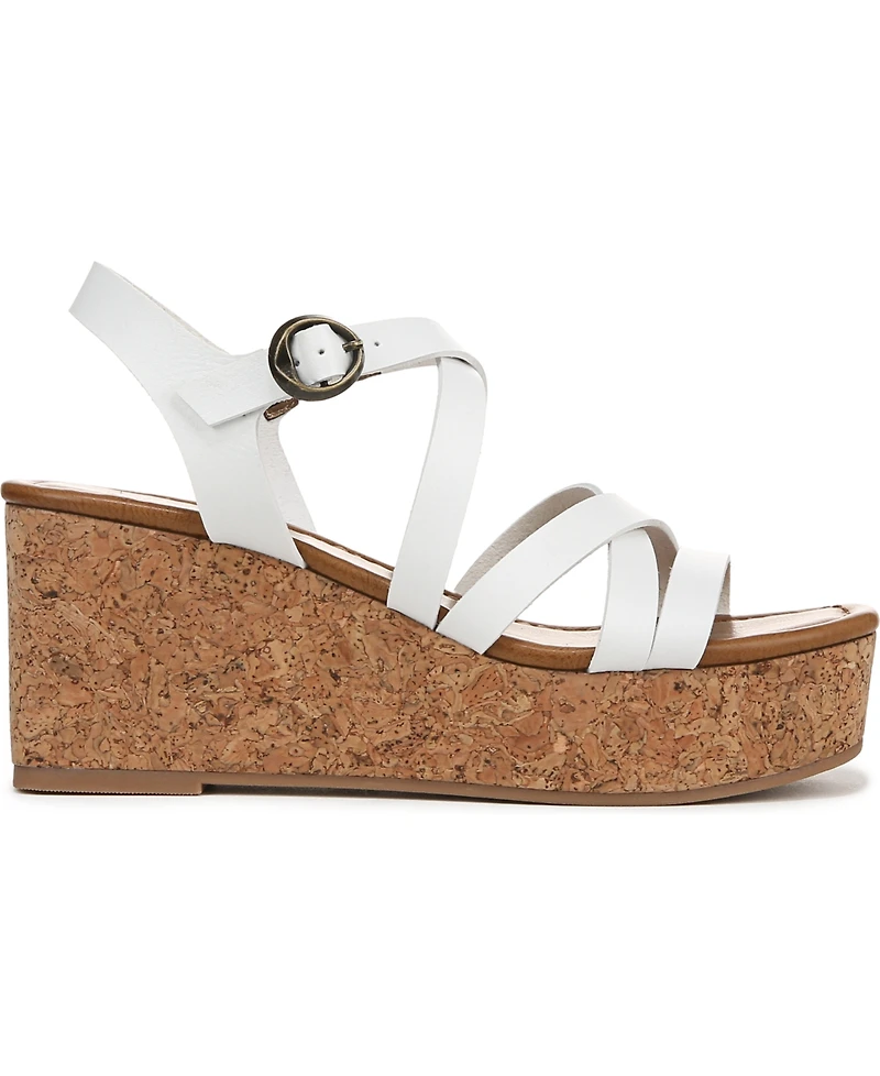 Blowfish Malibu Women's Aurora Open Square Toe Strappy Wedge Sandals