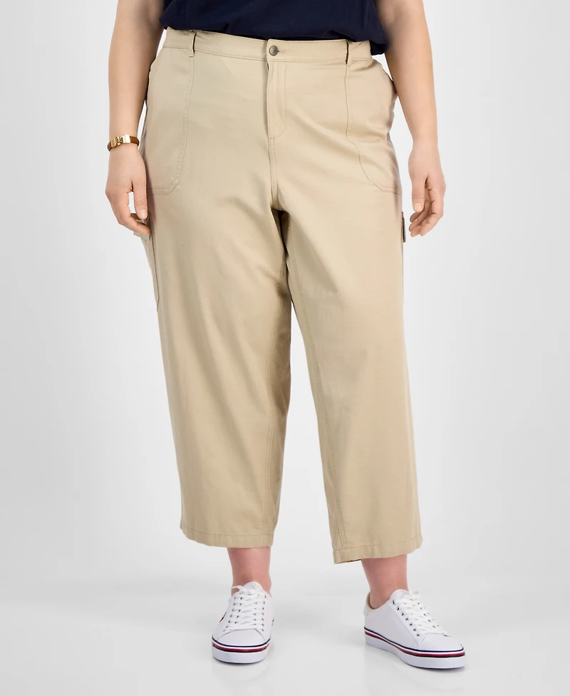 Tommy Hilfiger Plus Cropped Cargo Pants