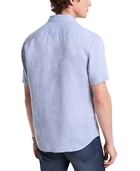 Michael Kors Men's Slim-Fit Yarn-Dyed Linen Shirt
