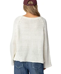 Edikted Womens Kangaroo Pocket Oversized Knit Top