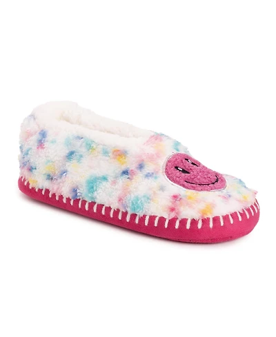 Muk Luks Women's Sherpa Ballerina Slipper with Applique