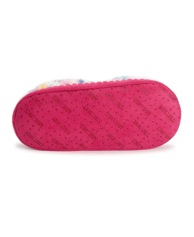 Muk Luks Women's Sherpa Ballerina Slipper with Applique