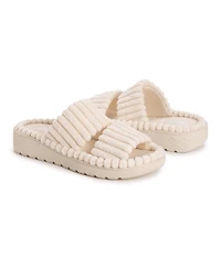 Muk Luks Women's Double Strap Slide Slipper