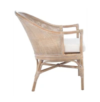 Dustin Rattan Accent Chair W/ Cushion