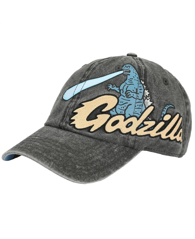Godzilla Men's Embroidered Pigment Dyed Adjustable Dad Hat