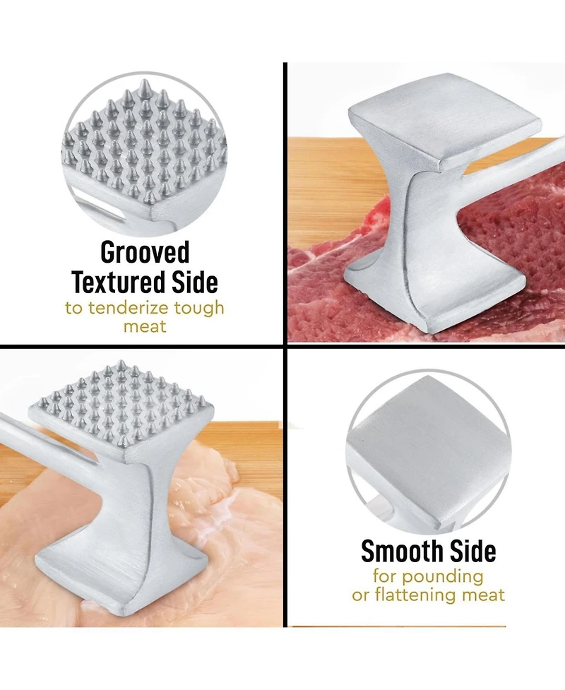 Professional Meat Hammer Tool with Comfort Grip Handle