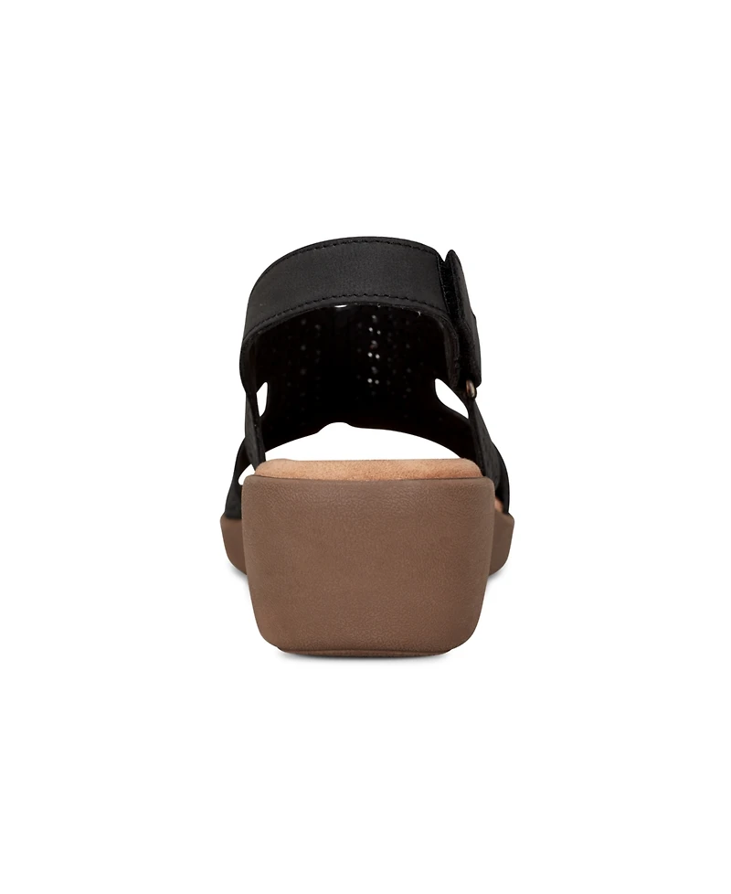 Easy Spirit Women's Kali Low Wedge Slingback Sandals