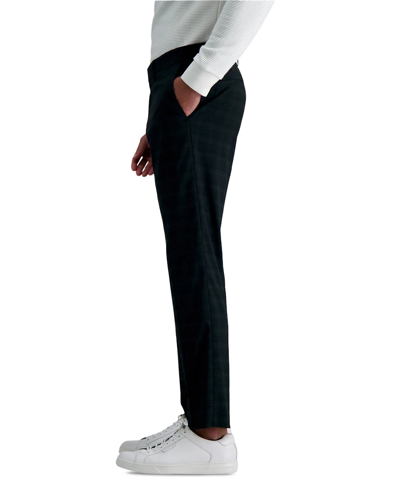 Kenneth Cole Reaction Men's Slim-Fit Stretch Check Dress Pants