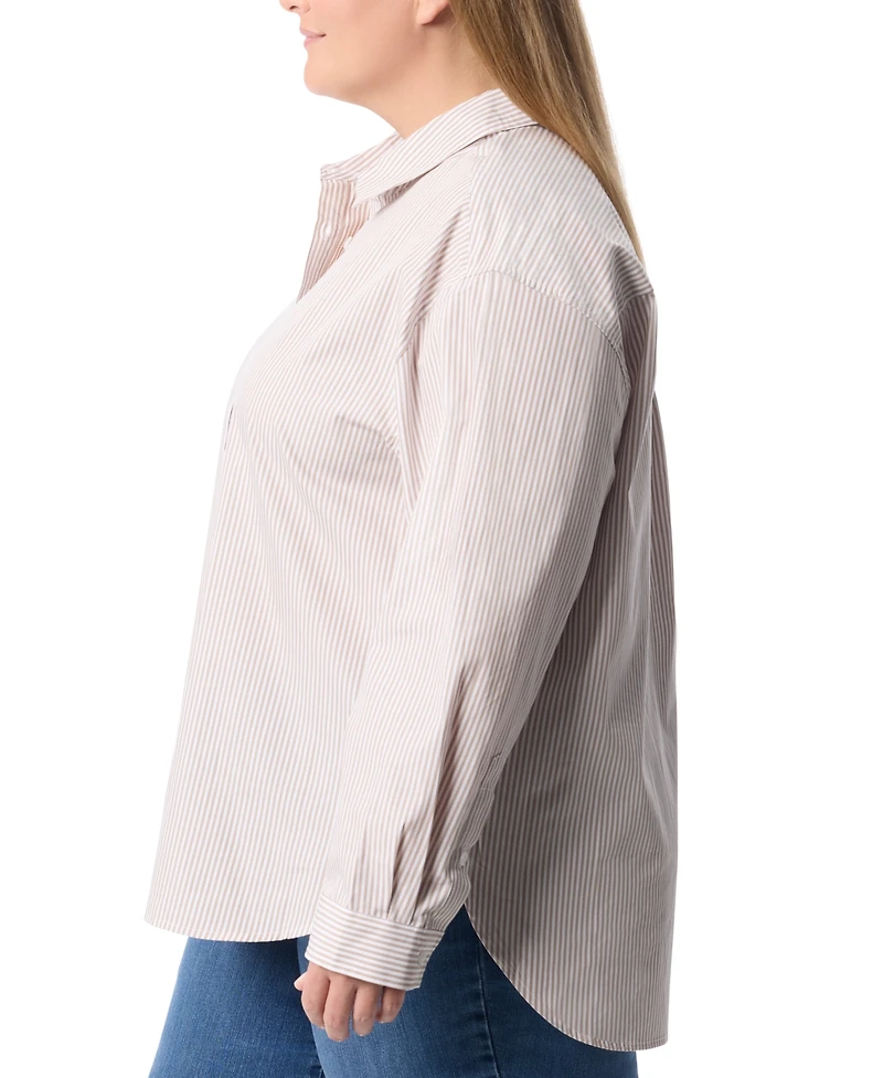 Gloria Vanderbilt Plus Amanda Popover Blouse