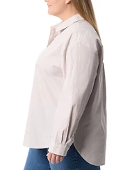 Gloria Vanderbilt Plus Amanda Popover Blouse