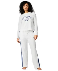 Gap Women's Logo French Terry Drawstring Pajama Pants