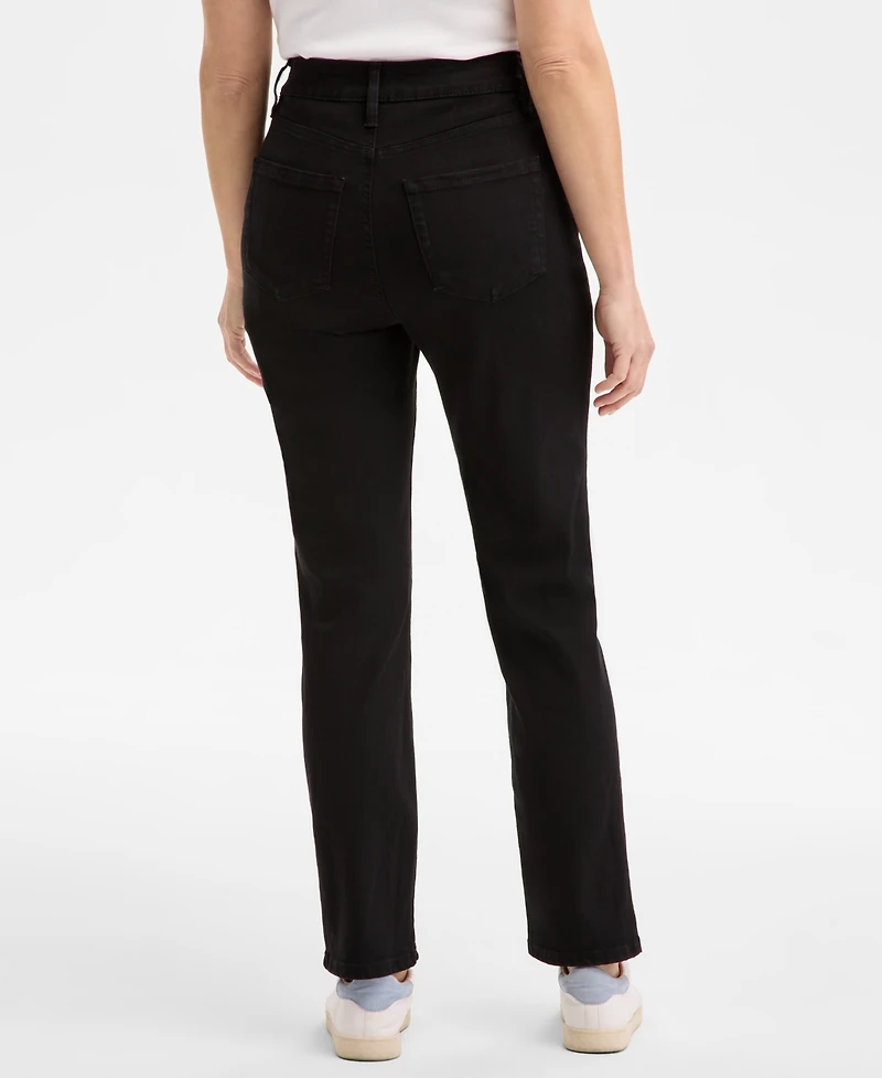 Style & Co Women's Curvy Straight-Leg High Rise Jeans, Created for Macy's