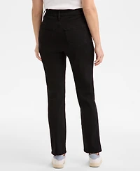 Style & Co Women's Curvy Straight-Leg High Rise Jeans, Created for Macy's