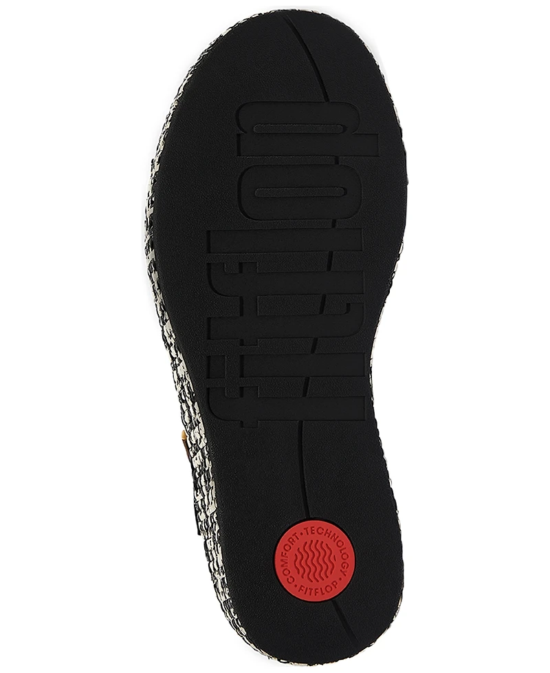 FitFlop Women's Platform Woven Wedge Sandals