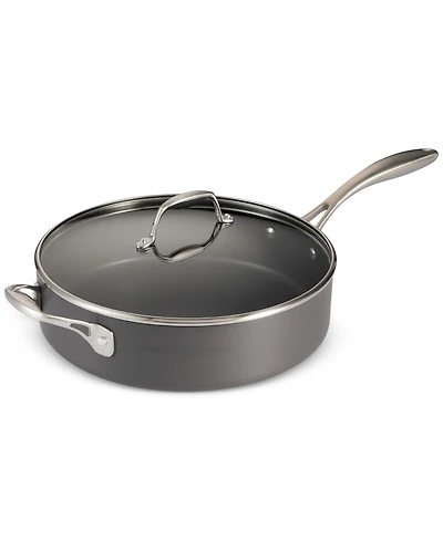 Tramontina OnyxPro 5.5-Quart Hard Anodized Nonstick Deep Saute Pan with Lid