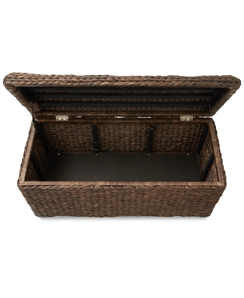 Casafield 36" Storage Trunk with Curved Lid, Safety Hinge