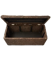 Casafield 36" Storage Trunk with Curved Lid, Safety Hinge