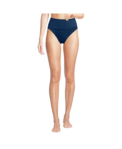 Lands' End Women's Tugless High Waisted Bikini Bottoms