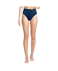 Lands' End Women's Tugless High Waisted Bikini Bottoms
