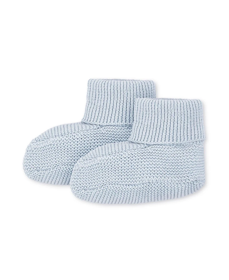 Hope & Henry Baby Boys Organic Sweater Beanie and Bootie 2-Piece Set