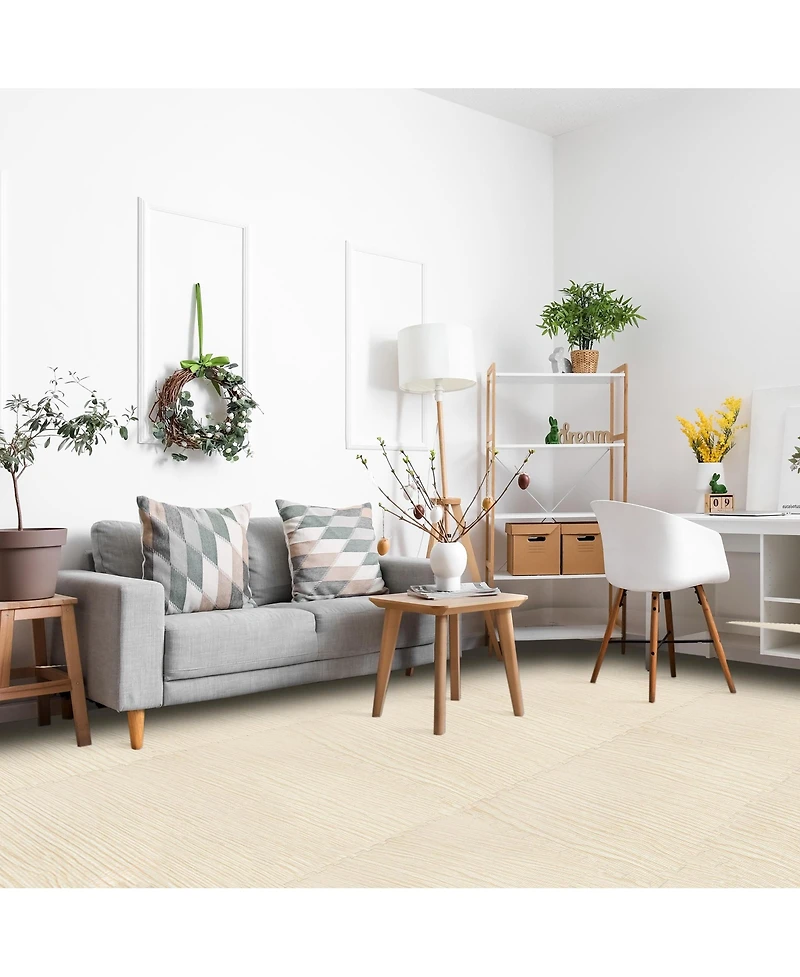 Sorbus Thick 3/8-inch Wood Grain Floor Foam Tile Mats (12 Tiles, 48 Sq ft)