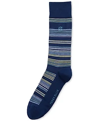 Perry Ellis Portfolio Men's Striped Crew Socks
