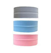 Women's Pack of Wide Training Headbands - Blue + Grey + Pink