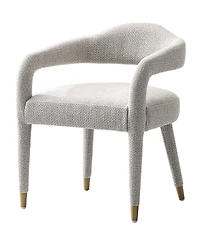 Manhattan Comfort Aspen 23.2" Modern Tweed Upholstered Dining Armchair