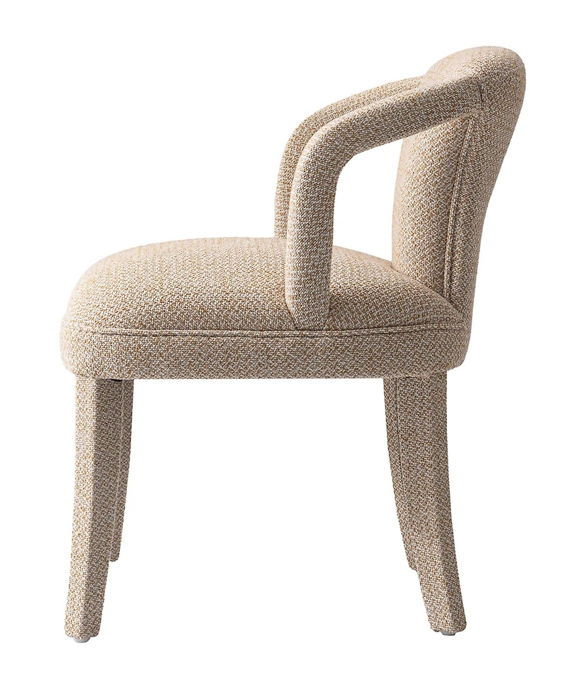 Manhattan Comfort Palmer 22.8" Modern Tweed Upholstered Dining Armchair