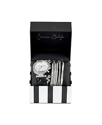 Jessica Carlyle Women's Navy Leather Strap Analog Watch, 36mm