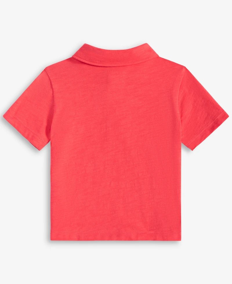 First Impressions Baby Boy Embroidered Dog Polo Shirt, Exclusively at Macy's