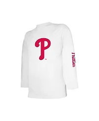 Stitches Big Boys and Girls Red/White Philadelphia Phillies Combo T-Shirt Set