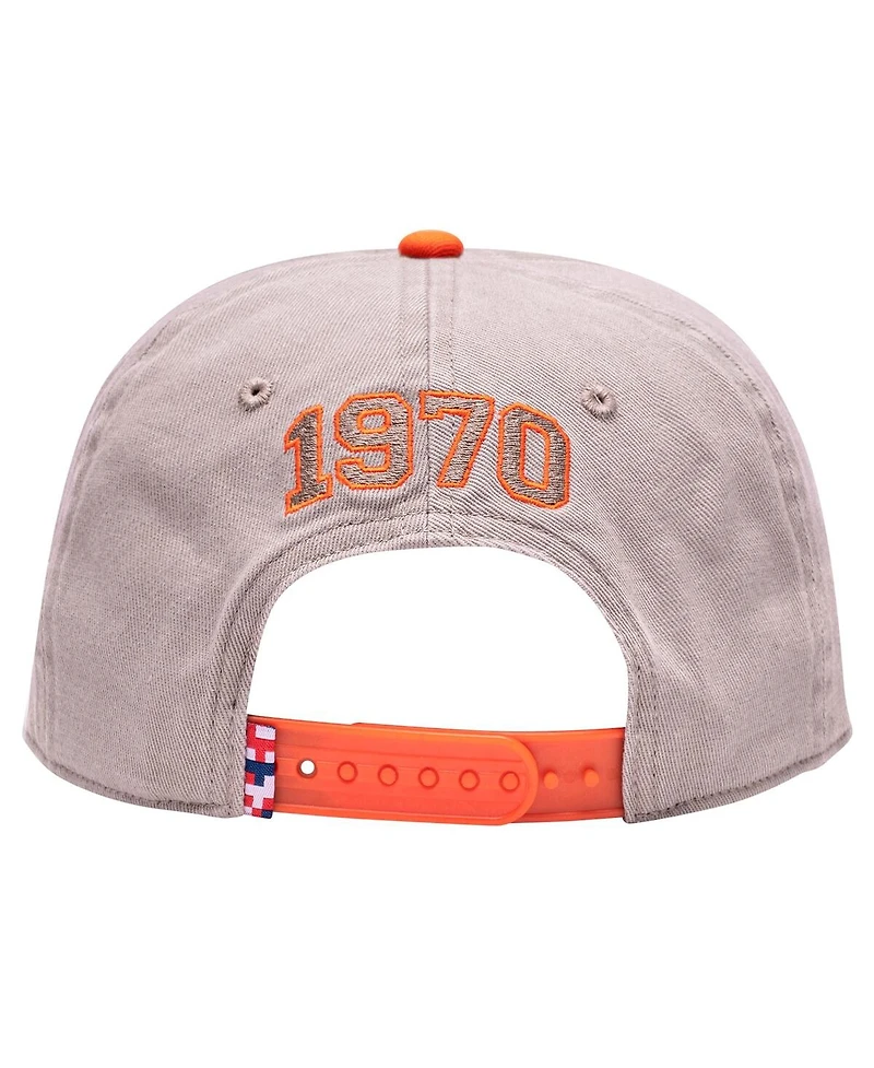 Fan Ink Men's Tan/Orange Paris Saint-Germain Wander Snapback Hat
