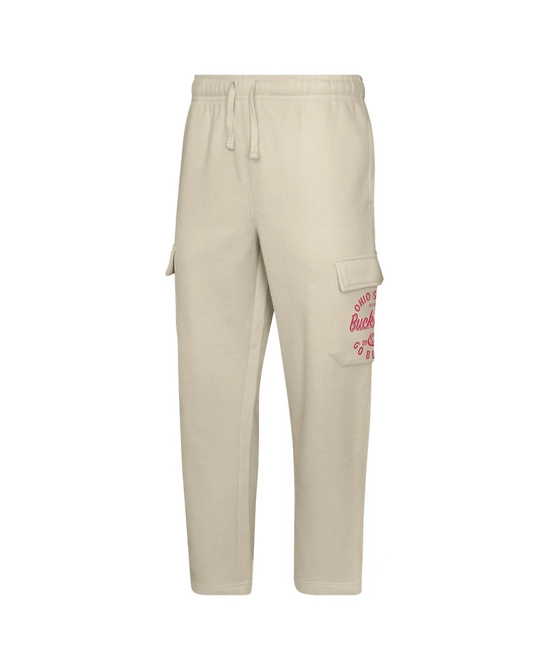 Outerstuff Big Boys and Girls Cream Ohio State Buckeyes All Around The World Fleece Sweatpants