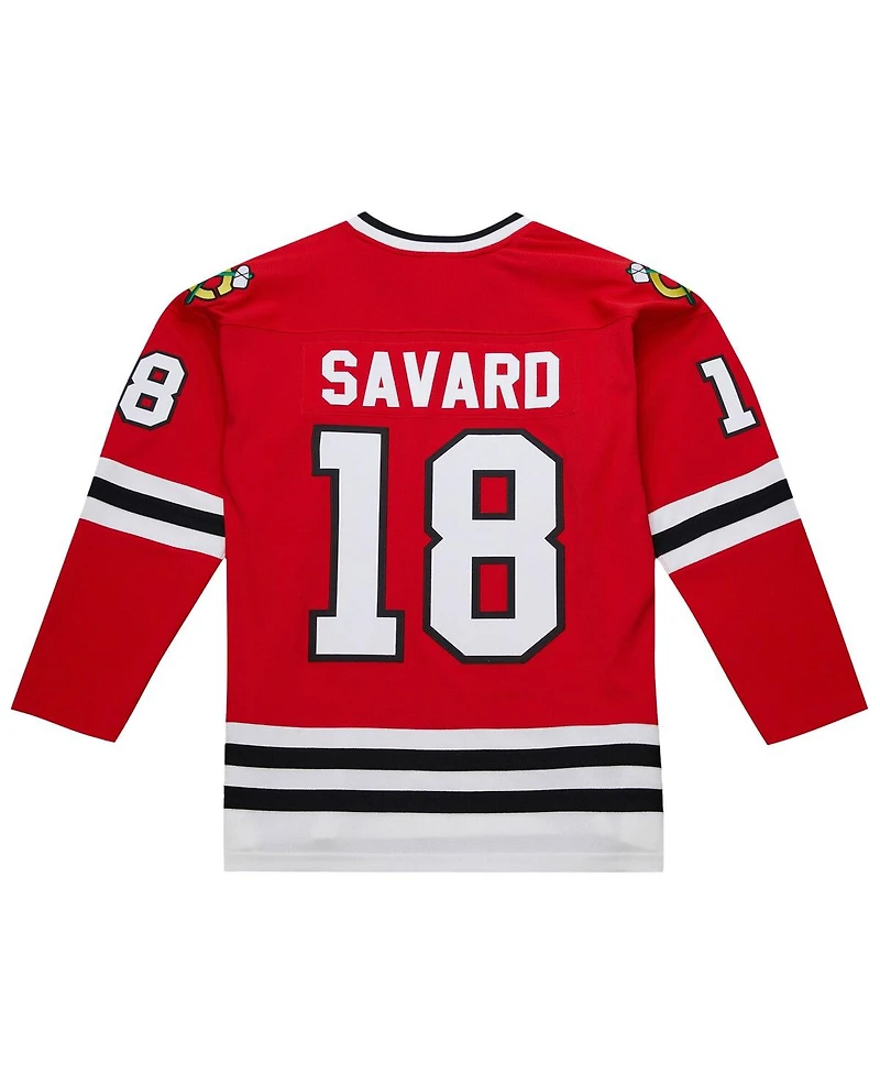 Mitchell & Ness Men's Denis Savard Scarlet Chicago Blackhawks 1980-81 Power Play Jersey