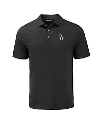 Cutter & Buck Men's Black Los Angeles Dodgers Coastline Epic Comfort Eco Polo